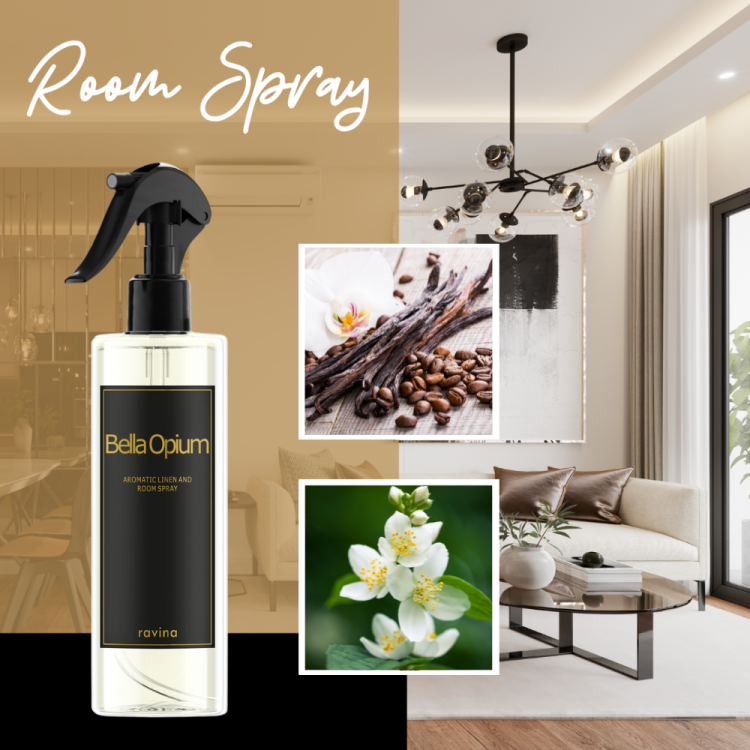 Odświeżacz powietrza i tkanin room spray  Bella opium4.png